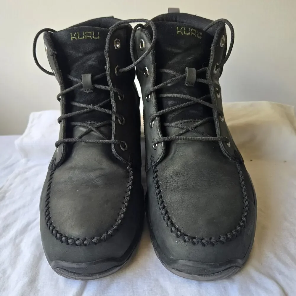 KURU Quest Men's Hiking Outdoor Lace Up Leather Boots Black Size 12.5